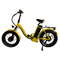 Bicyclette 48v se pliante électrique orange de Mini Folding Electric Hybrid Bike des hommes avec le système d'aide de pédale