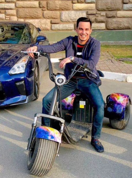 les personnes âgées de gros pneu de Citycoco de route de Harley Electric Scooter Bike Off de la roue 1000W 3 montent des tricycles 38