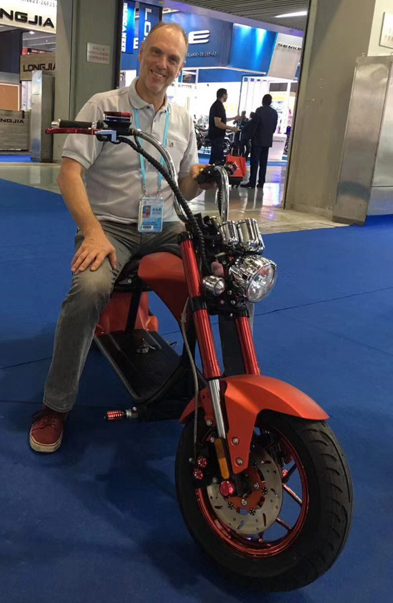 les personnes âgées de gros pneu de Citycoco de route de Harley Electric Scooter Bike Off de la roue 1000W 3 montent des tricycles 39