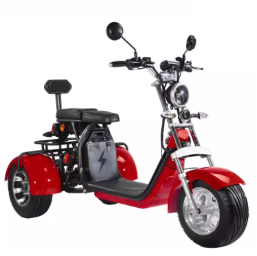 les personnes âgées de gros pneu de Citycoco de route de Harley Electric Scooter Bike Off de la roue 1000W 3 montent des tricycles 2